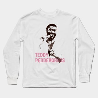 teddy pendergrass // vIntage black white Long Sleeve T-Shirt